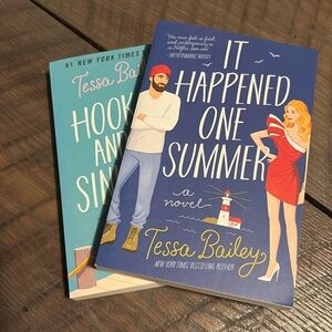 It happened once Summer and Hook line and sinker by Tessa Bailey. Paperbacks.